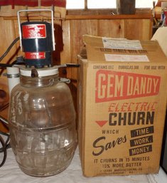 Gem Dandy 2 1/2 Gallon Electric Butter Churn With Original Box