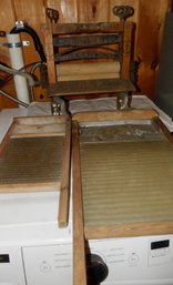 Rare National Washboard Co With Glass Washing Surface Dated 1915.