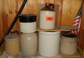 Six Pieces Of Assorted Stoneware