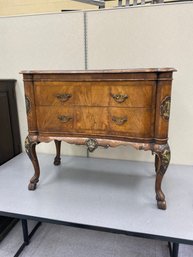 Antique Painted And Inlaid Commode