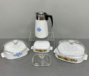 Corningware Including Coffee Pot