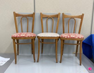 Three Charming Vintage Bentwood Chairs