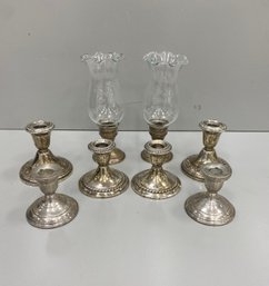 Weighted Sterling. Silver Candlesticks