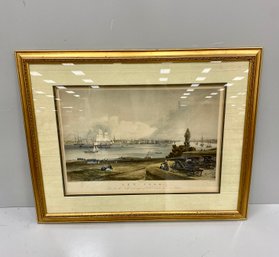 Framed And Matted New York  City Print