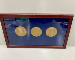 Three Medals Roosevelt Kennedy Johnson