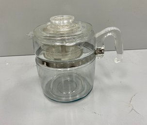 Pyrex Glass Coffee Pot Percolator