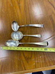 Sterling Silver Including Antique English Serving Spoon