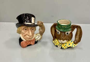 Two Rare And Unusual Royal Doulton Jug Figures