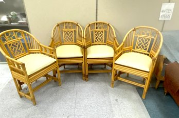 Brighton Pavilion Style Rattan Dining Chairs Set Of 4 Retail 1stDibs $3200