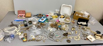 Large Lot Mostly Vintage Costume Jewelry