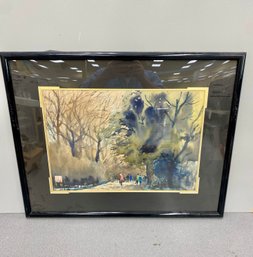 Watercolor Signed By HSU From Gallery