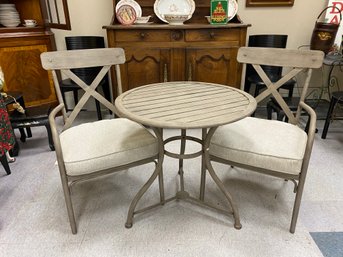 French Style Chair Table Cafe Bistro Set In Unused Condition