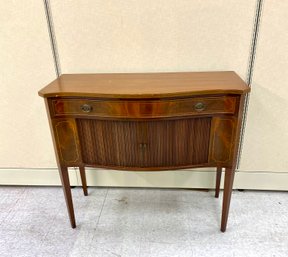 Mahogany Federal Style Tambour Front Side Board