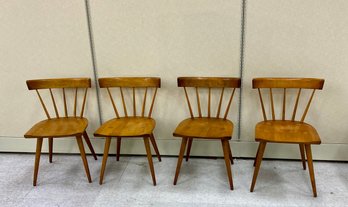 Set 4 Mid Century Paul McCobb Style Chairs With Partial Labels Retail $6000 1stDibs