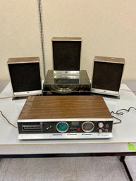Vintage Electrophonic Stereo System Garrard Turntable