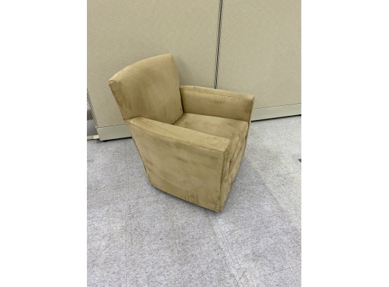 Crate And Barrel Diplomat Mushroom Swivel Chair
