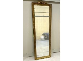 Large Gold Wood Pier Or Hall Mirror  80 X 25