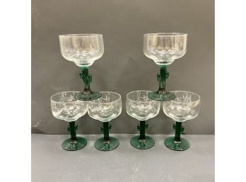 Set Of Six Margarita Glasses