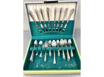 Service For Eight Silver Plate Flatware