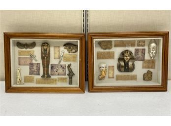 Shadowbox Framed Faux Egyptian Artifacts
