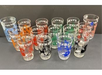 Various Vintage Childs Juice Glasses