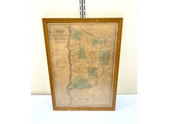 Antique Map Of Dutchess And Putnam County Circa 1829