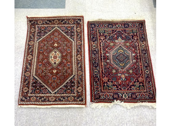 Two Small Handmade Persian Oriental Rugs