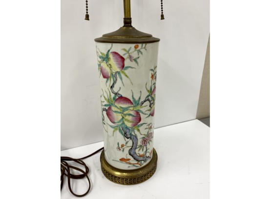 Antique Or Vintage Chinese Famille Rose Lamp