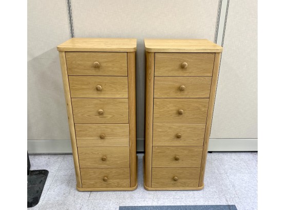 Pair Contemporary Tall Chests