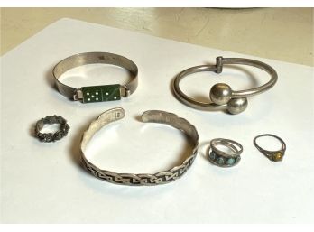Sterling Silver Jewelry Including Mexican