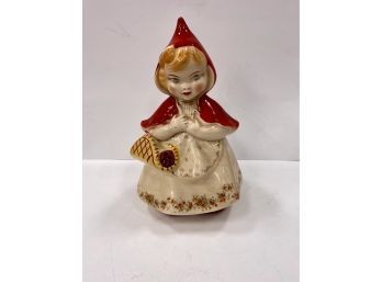 Cookie Jar & Lid Little Red Riding Hood By HULL