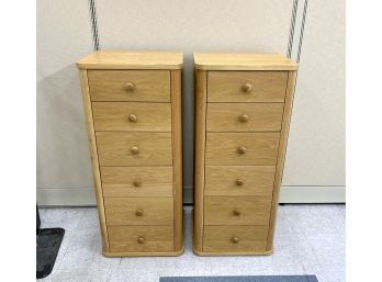 Pair Contemporary Tall Chests