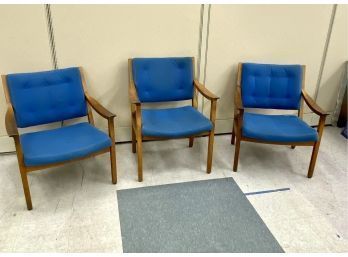 Three Gunlocke Chair Company Mid Century Modern Chairs