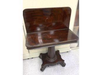 Antique Late Federal Style Mahogany Game Table