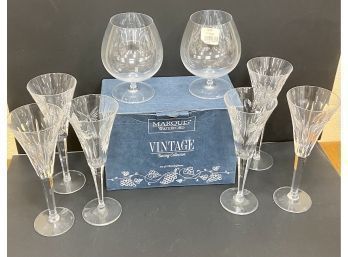 Waterford Crystal Brandy Goblets And Champagne Flutes