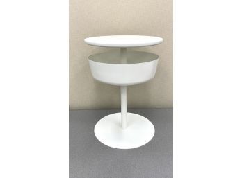 White Modern Side Table By Ikea