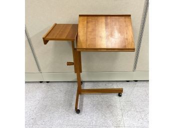 Vintage Danish Modern Mid Century Style Adjustable Desk Made In Demark