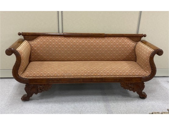 Antique American Federal Empire Sofa Possibly William Hancock Or Isaac Vose , Boston Early 19th Century