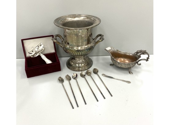 Silver Plate Ice Tea Sippers