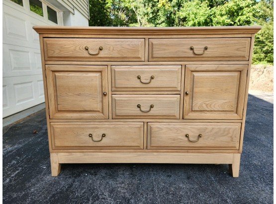 Beautiful Restored  Solid Ash Wood Buffet Cabinet