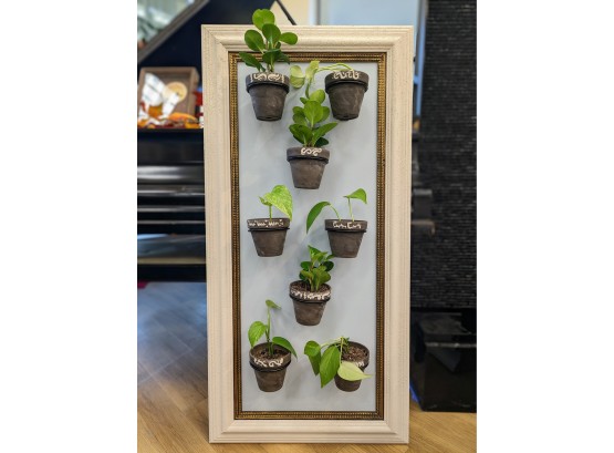 Unique Vertical Planter Frame With Plants