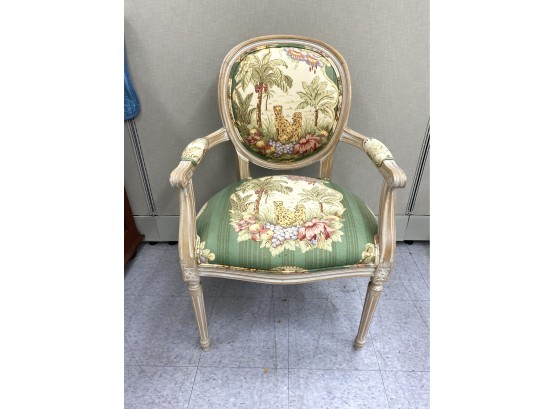 Charmingly Upholstered French Style Armchair