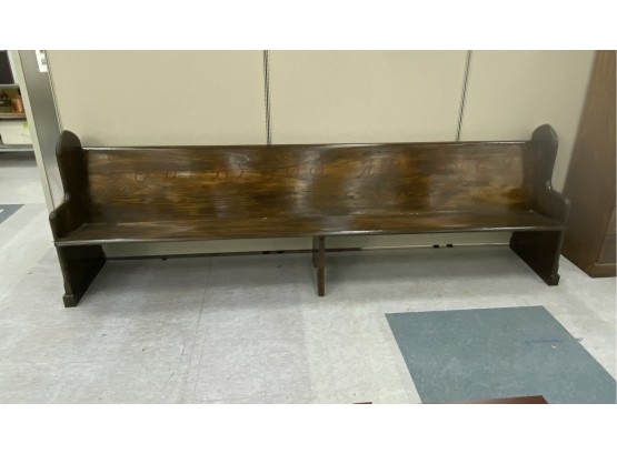 Large Stenciled Bench