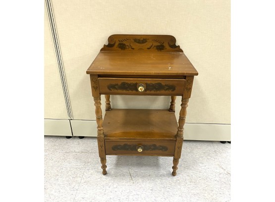 Vintage Hitchcock Lambertville Two Drawer Stand