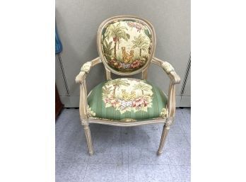 Charmingly Upholstered French Style Armchair