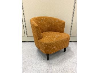 Contemporary Mid Century Style Exquisitely Upholstered Club Chair