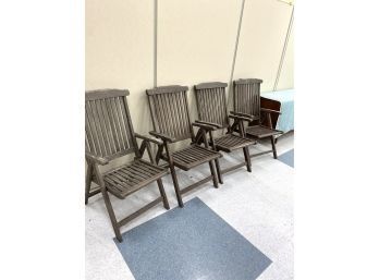 Four Teak Chairs By Plantation Timbers