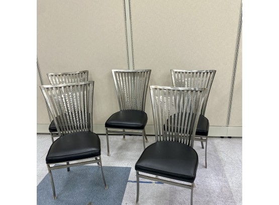 Five Heavy Metal Chairs