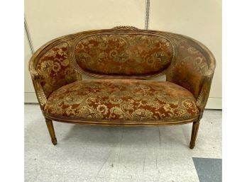 Contemporary French Style Upholstered Settee