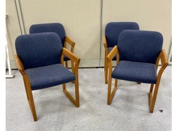 Four Vintage Danish Mid Century Chairs